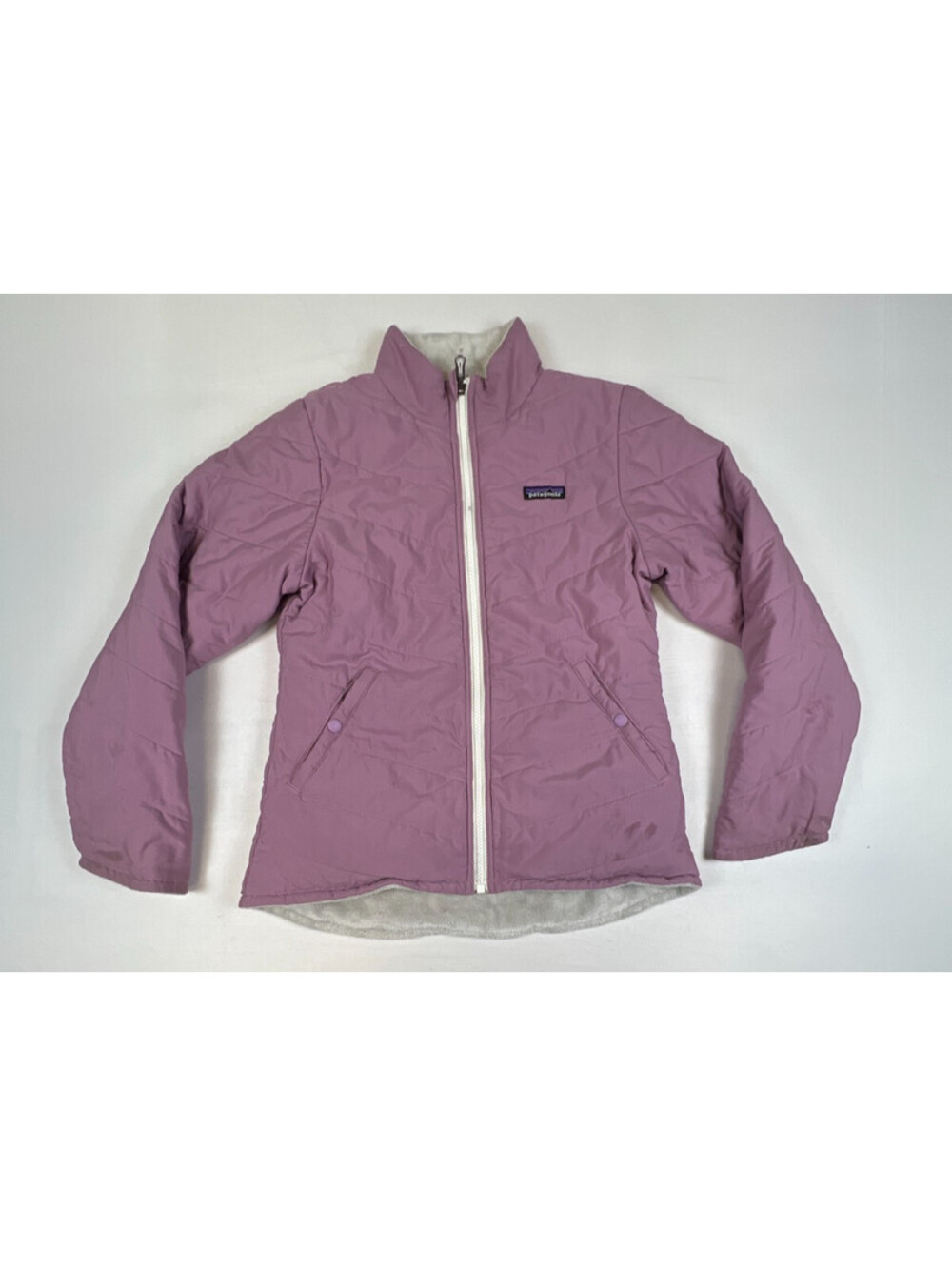 Patagonia Reversible Fleece Pink Jacket Girls L Pink Full Zip Outdoors